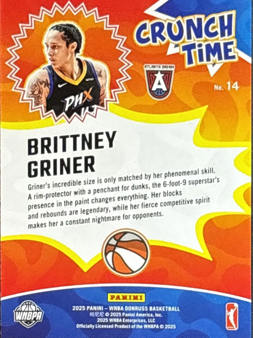 Panini Donruss Crunch Time Brittany Griner Basketball Card Box